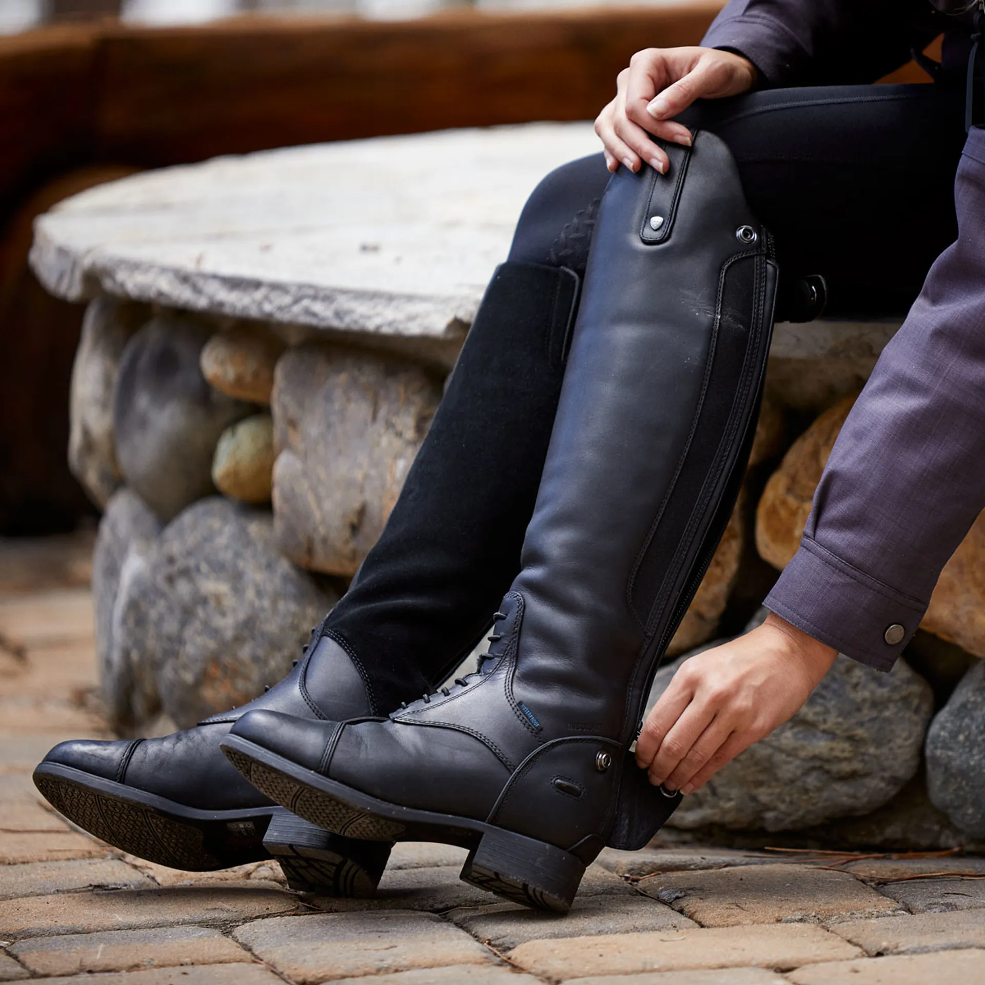 Ariat Bromont Pro Tall H2O Insulated Ladies Riding Boots Black