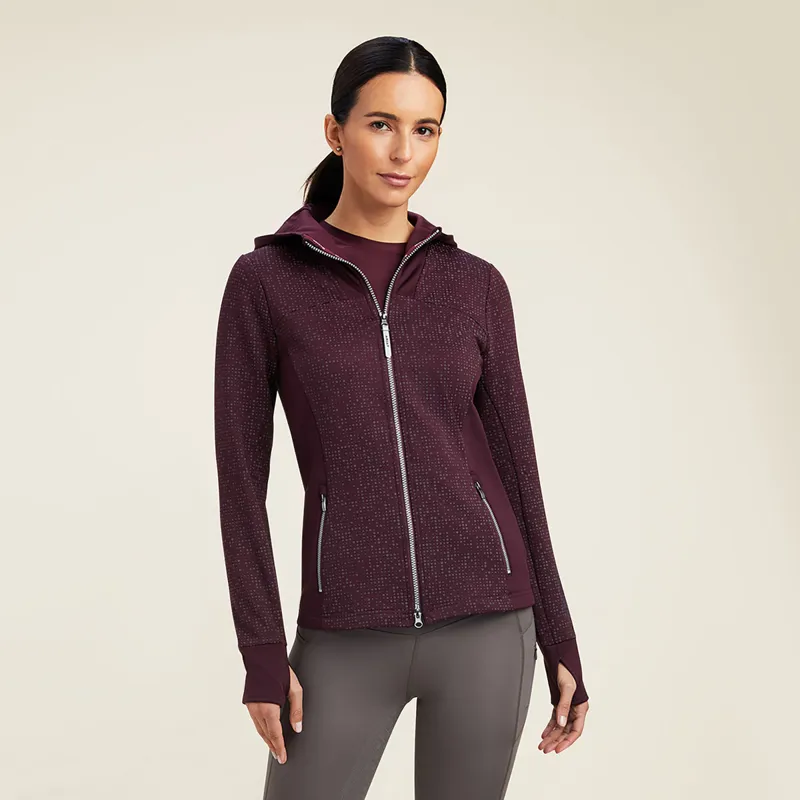 Ariat Lumina Full Zip Ladies Hoodie - Mulberry