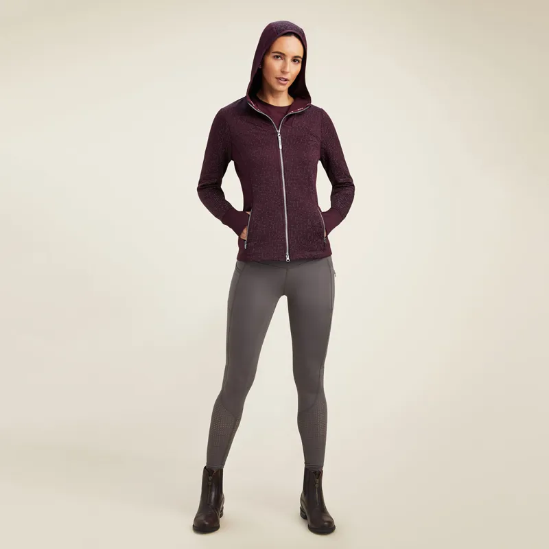 Ariat Lumina Full Zip Ladies Hoodie - Mulberry-2