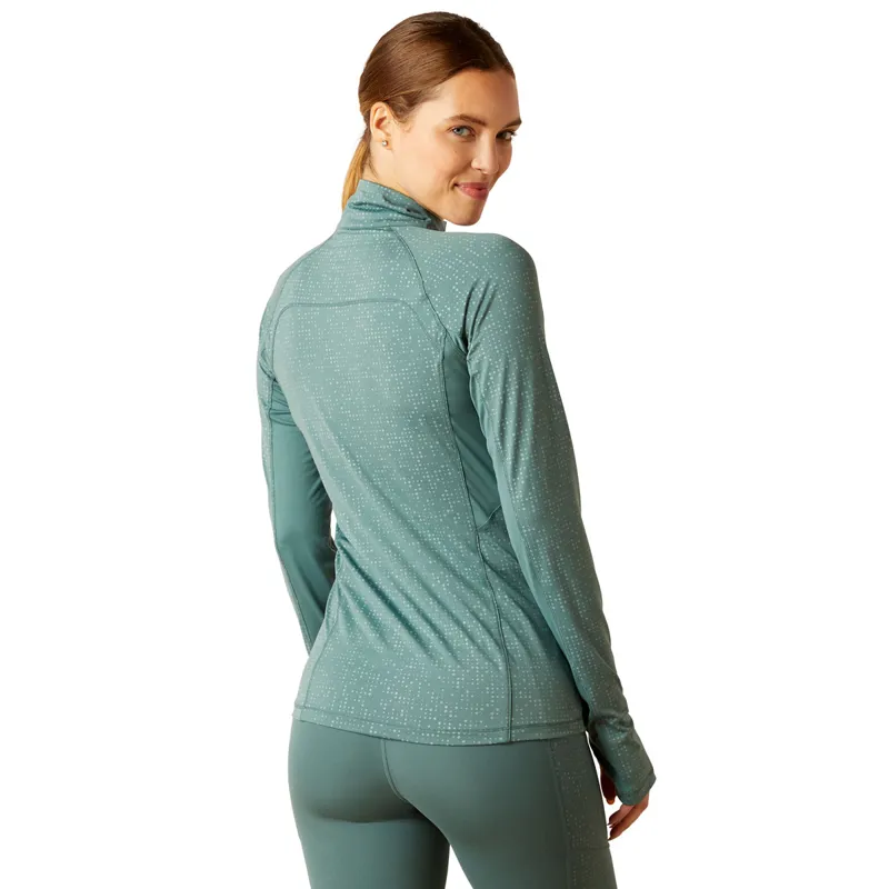 Ariat Lumina Lowell Ladies Base Layer - Silver Pine-1