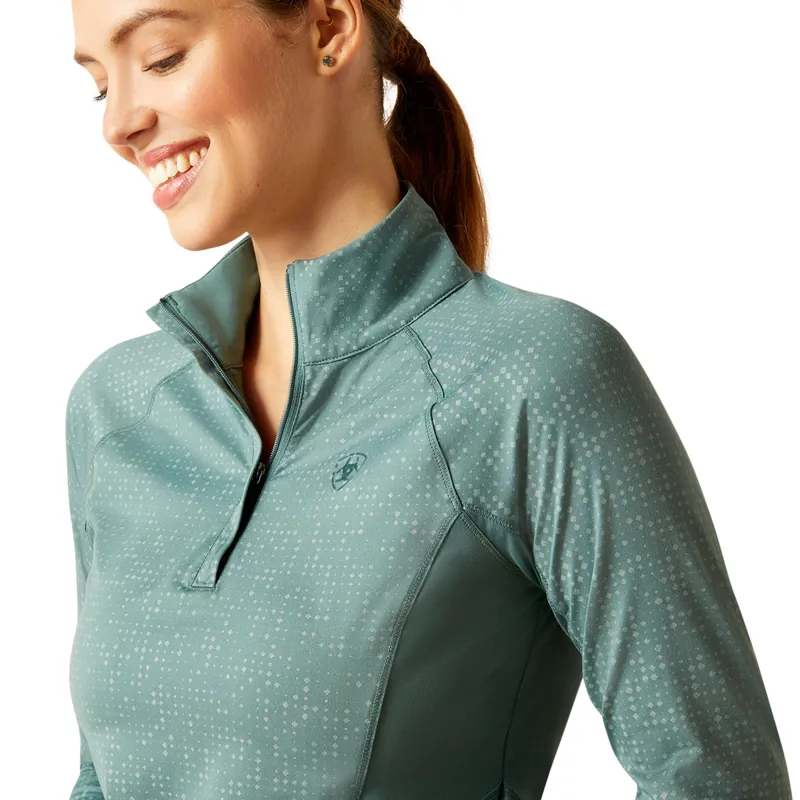 Ariat Lumina Lowell Ladies Base Layer - Silver Pine-2