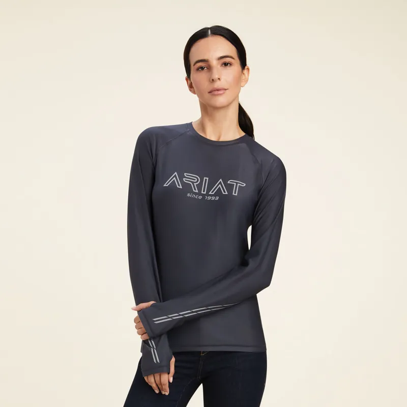 Ariat Lumina Ladies Long Sleeve Top Ebony