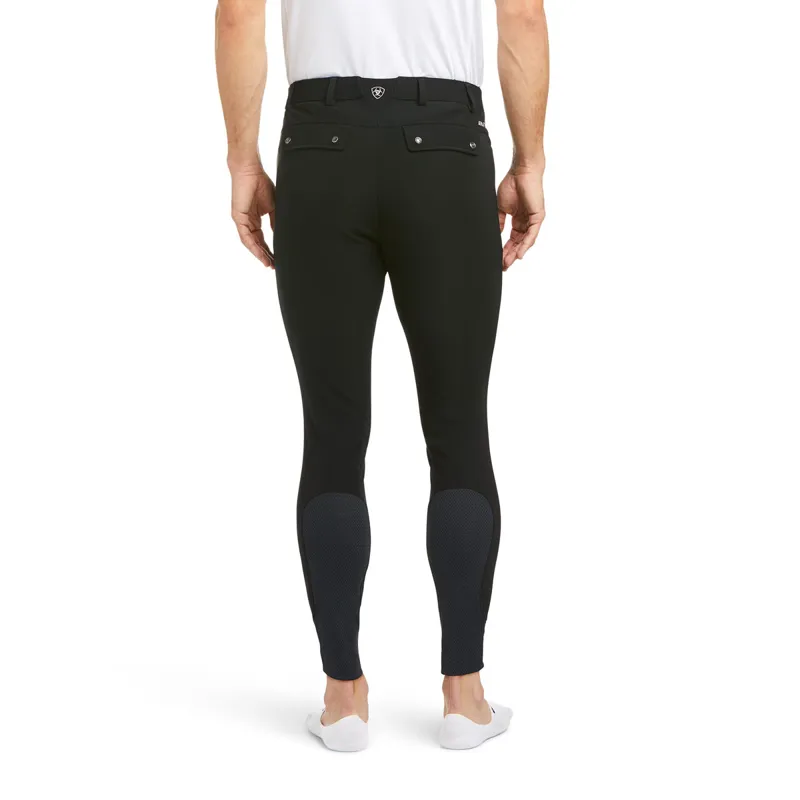 Ariat Tri Factor Grip Knee Patch Mens Breeches - Black-1