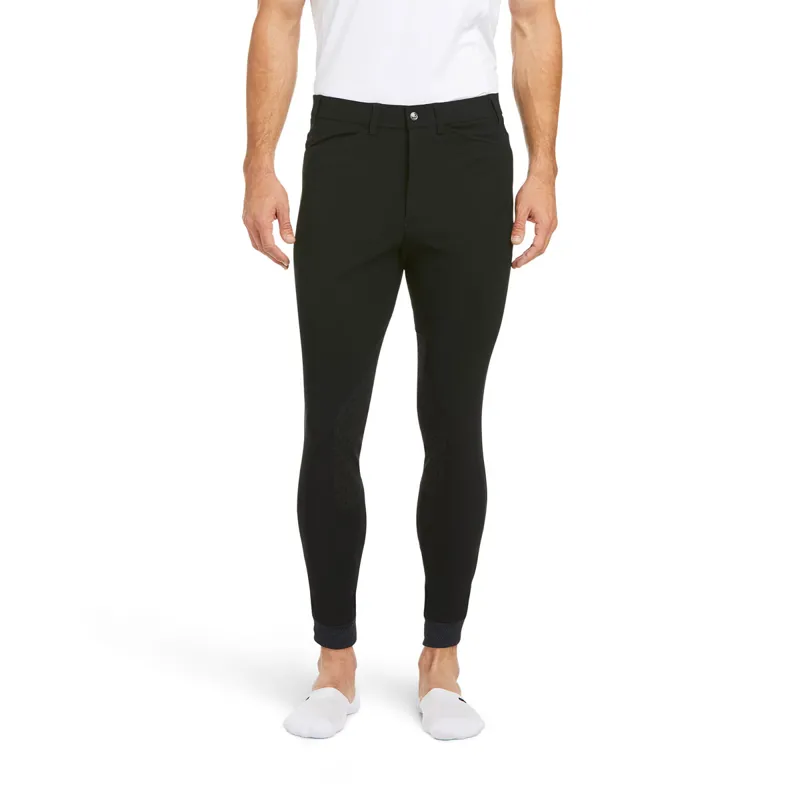 Ariat Tri Factor Grip Knee Patch Mens Breeches - Black