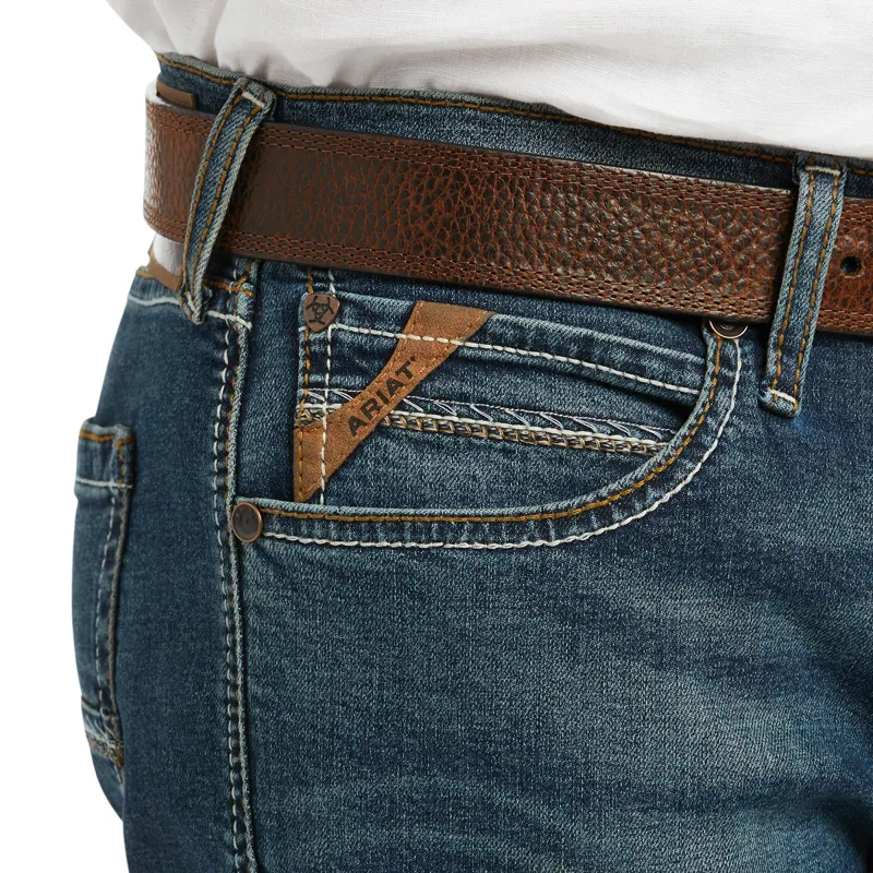 Ariat M8 Modern TekStretch Sebastian Mens Slim Leg Jeans - Grafton-2