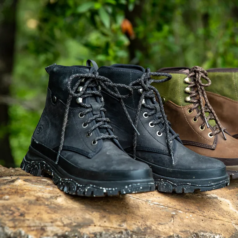 Ariat Moresby H2O Ladies Short Country Boots - Oily Distressed Black-5