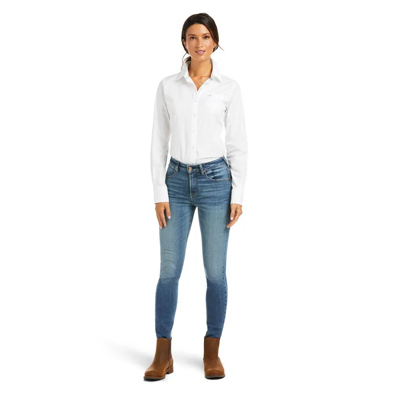 Ariat Premium High Rise Ladies Skinny Jeans - Ocean Blue/Cameron-2