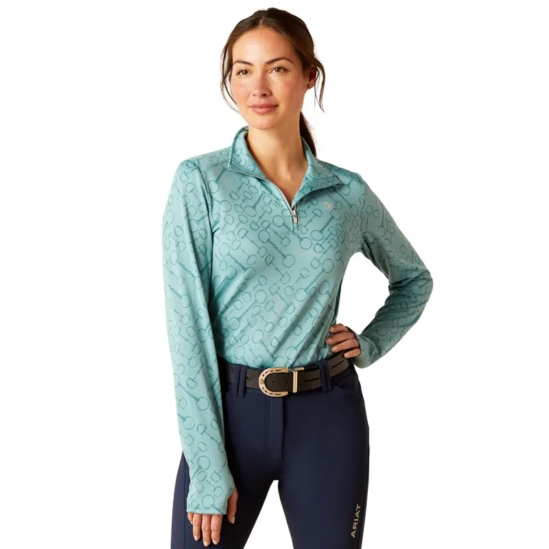 Ariat Prophecy 1/4 Zip Ladies Base Layer - Arctic