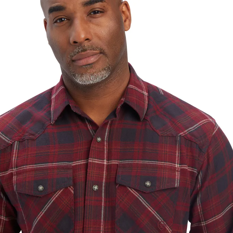 Ariat Heath Mens Retro Long Sleeve Shirt - Phantom-3