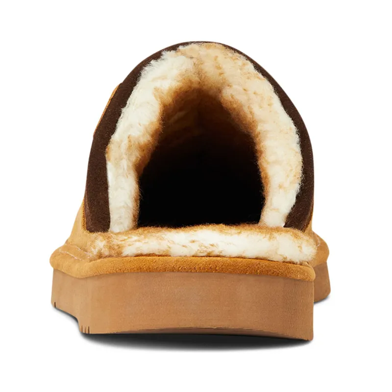 Ariat Silversmith Faux Shearling Square Toe Mens Slippers - Chestnut-1