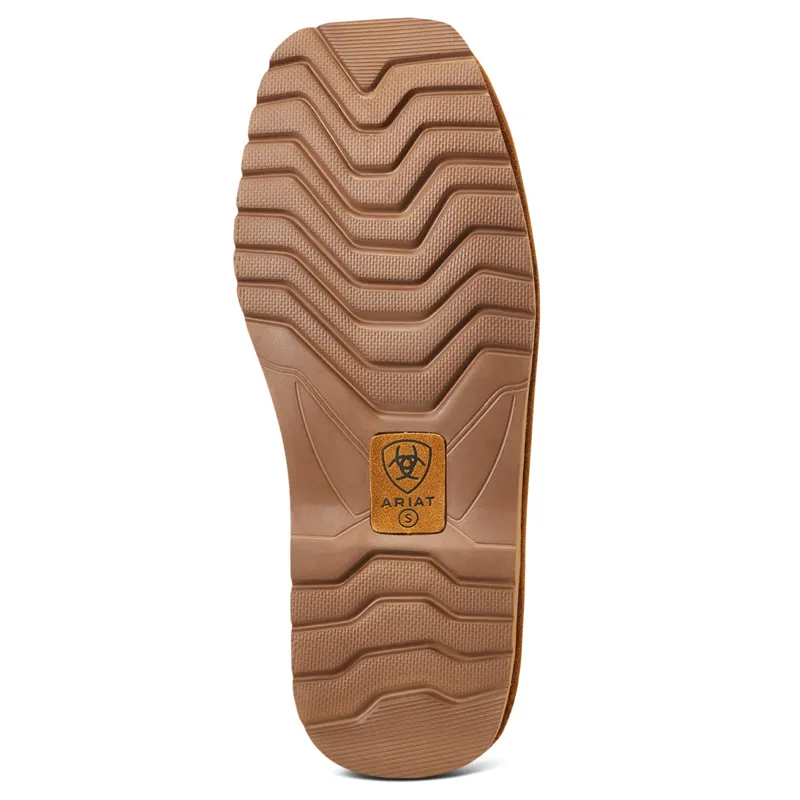 Ariat Silversmith Faux Shearling Square Toe Mens Slippers - Chestnut-3