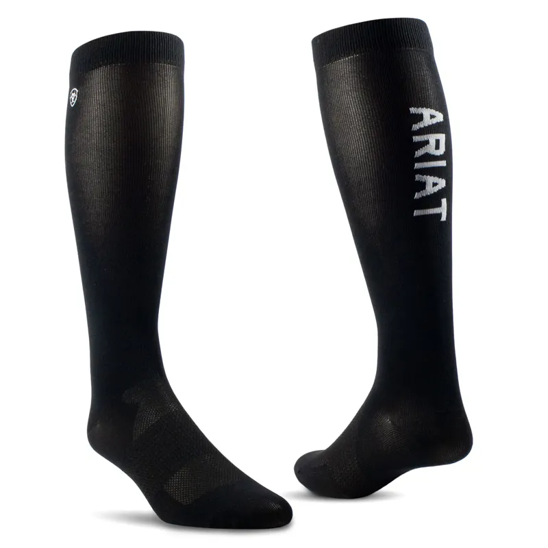 Ariat Essential Performance Unisex Tall Riding Socks - Black