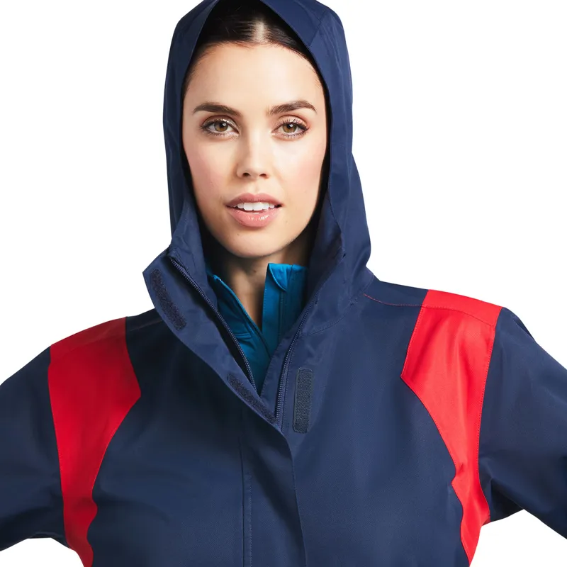 Ariat Spectator Ladies Waterproof Jacket - Navy-2