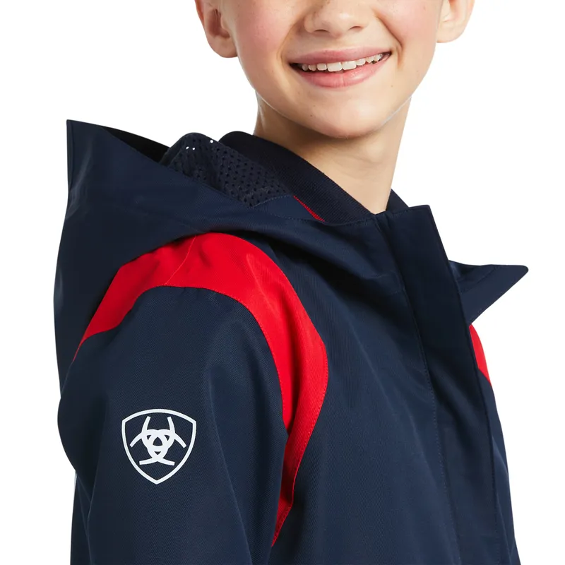 Ariat Spectator Team Junior Waterproof Jacket - Navy-2