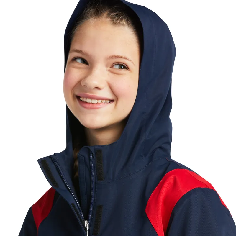 Ariat Spectator Team Junior Waterproof Jacket - Navy-4