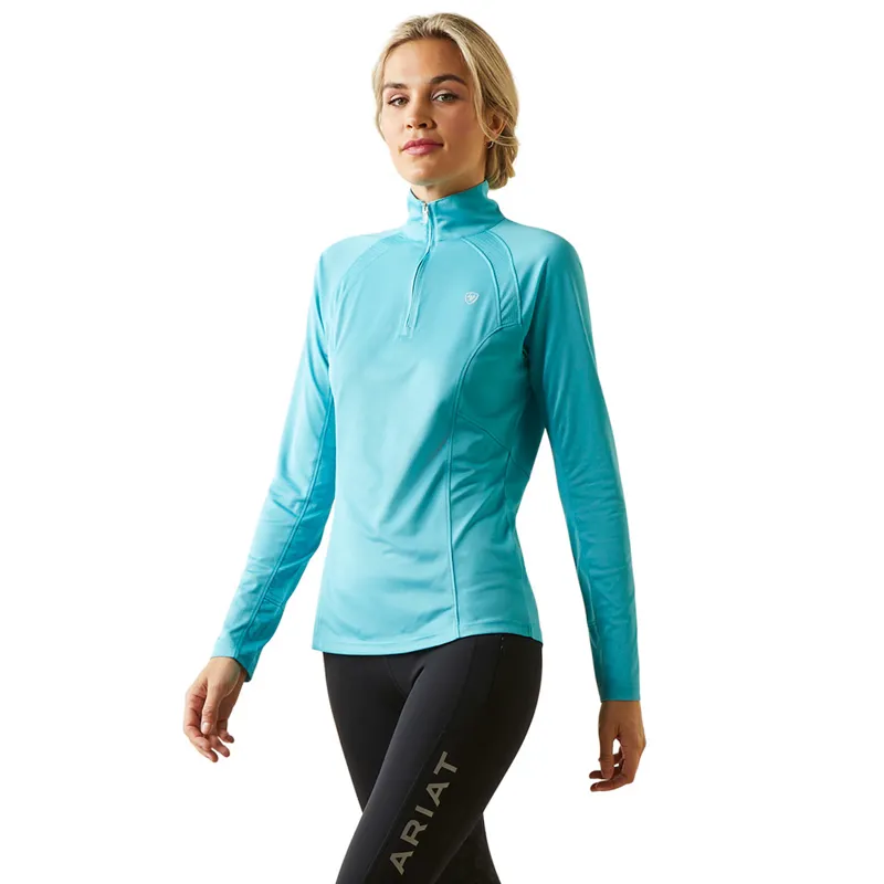 Ariat Sunstopper 2.0 Ladies Baselayer Top - Maui Blue