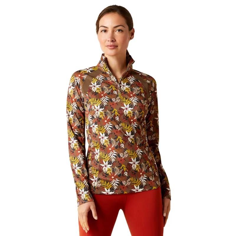 Ariat Sunstopper 2.0 Ladies Base Layer Top - Canteen Floral