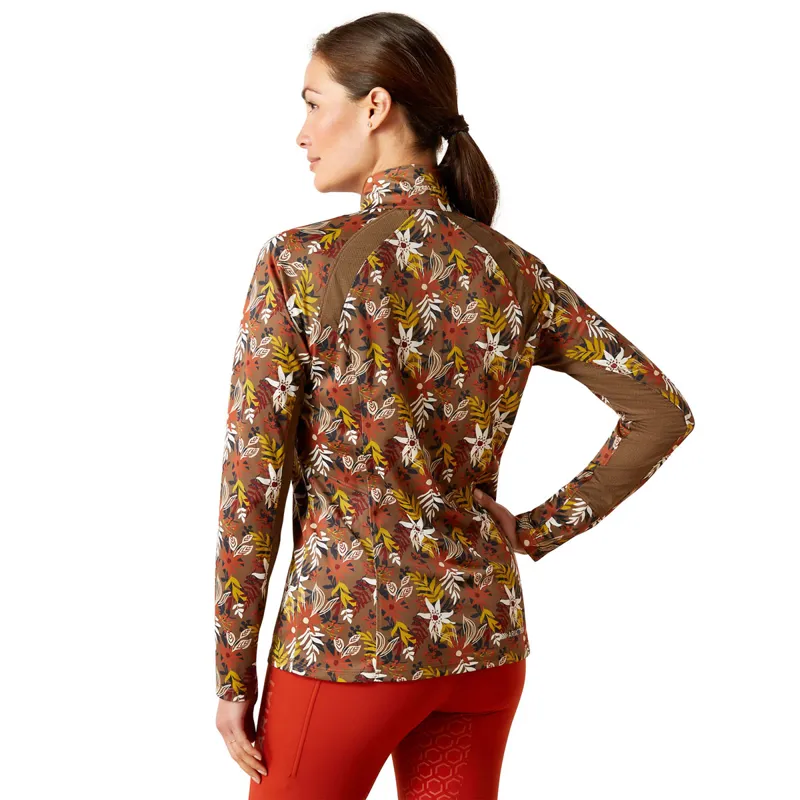 Ariat Sunstopper 2.0 Ladies Base Layer Top - Canteen Floral-1