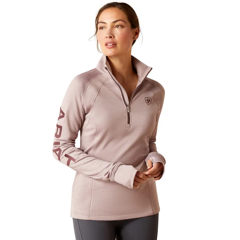 Ariat Tek Team 1 4 Zip Ladies Top Quail