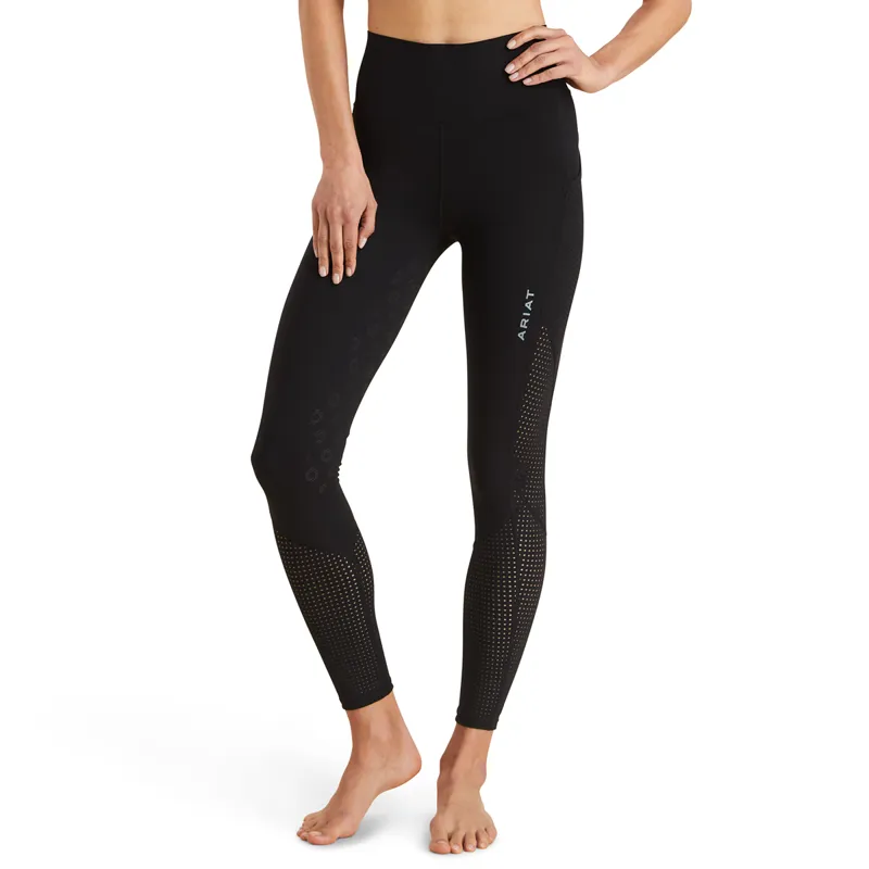 Ariat EOS Breathe Half Grip Ladies Riding Tights - Black