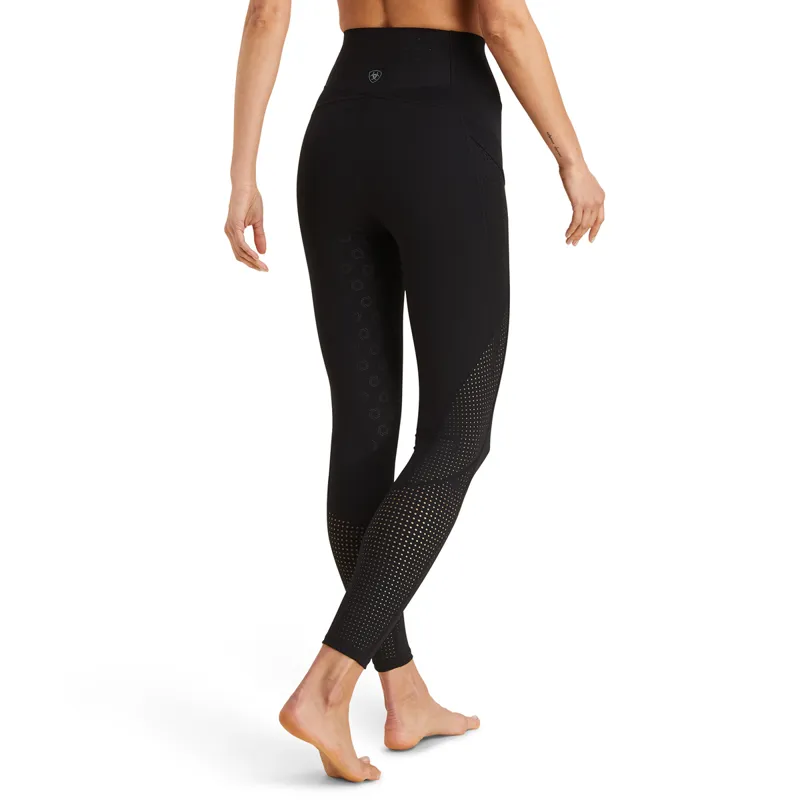 Ariat EOS Breathe Half Grip Ladies Riding Tights - Black-1