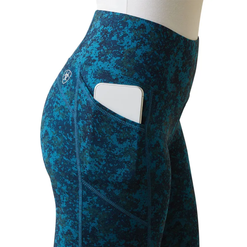 Ariat EOS Full Grip Riding Tights - Deep Petroleum Camo Floral - X-Small-3