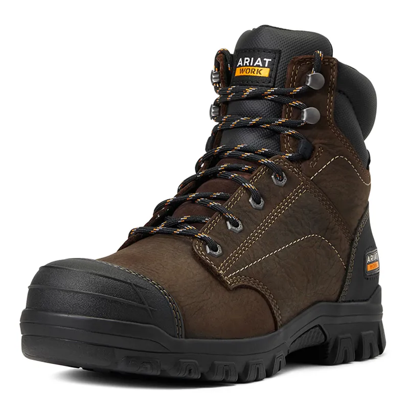 Ariat Treadfast Steel Toecap Waterproof Ladies Boots Dark Brown