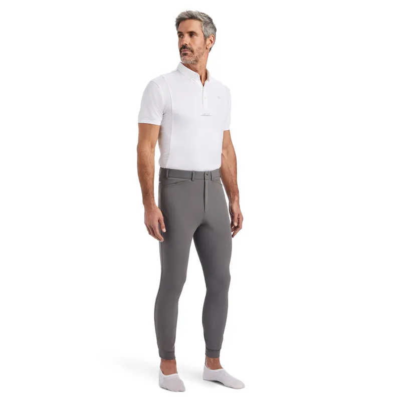 Ariat Tri Factor Grip Knee Patch Mens Breeches - Plum Grey-4