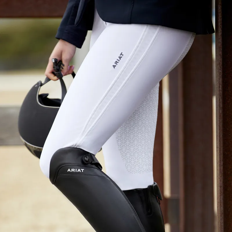 Ariat Tri Factor X Bellatrix Grip Full Seat Ladies Breeches - White-6