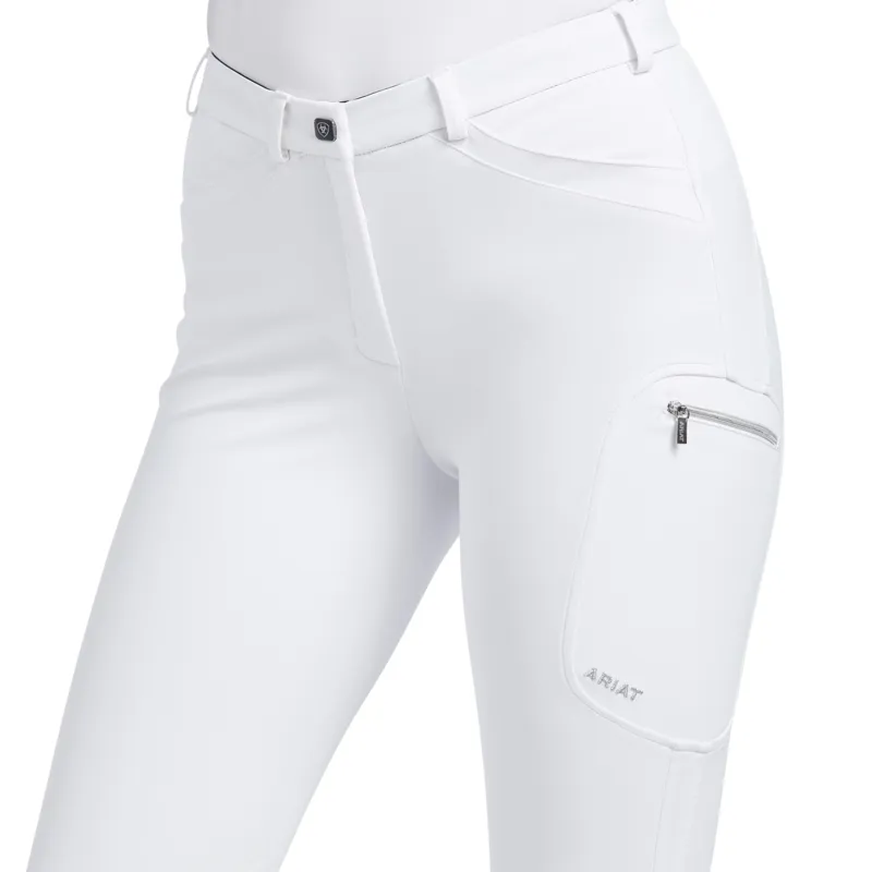 ARIAT Reithose Triton Grip Fullseat Breeches - Navy, Größe 38 - Bequemer Normalbund, Reißverschluss & Cargo-Taschen