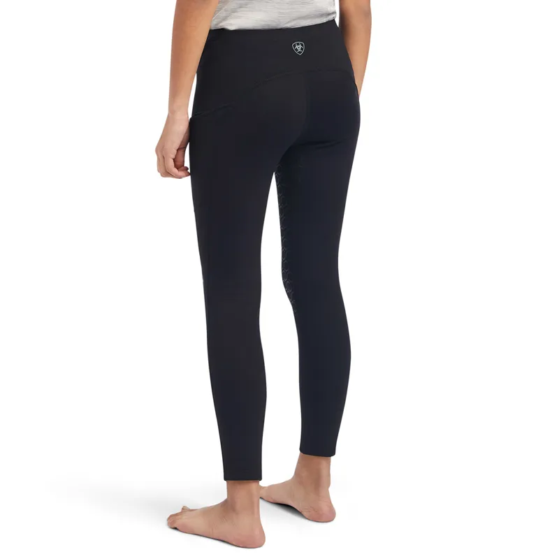 Ariat Venture Thermal Half Grip Junior Riding Tights - Black-1