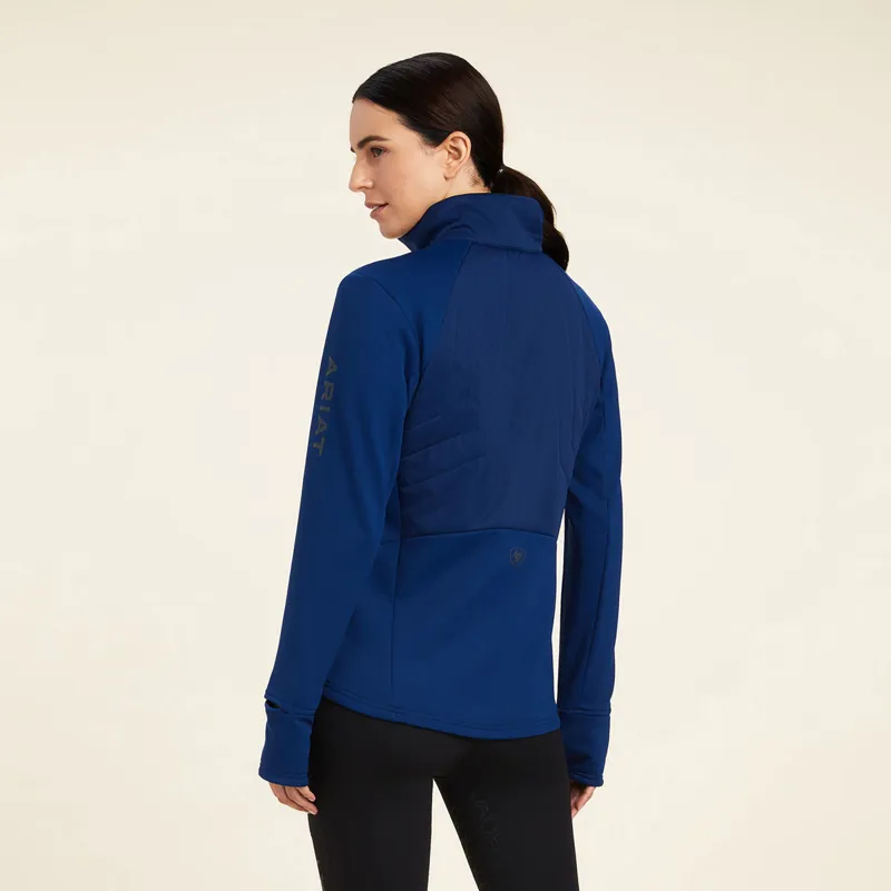 Ariat Venture 1/2 Zip Ladies Sweatshirt - Estate Blue - X-Small-1