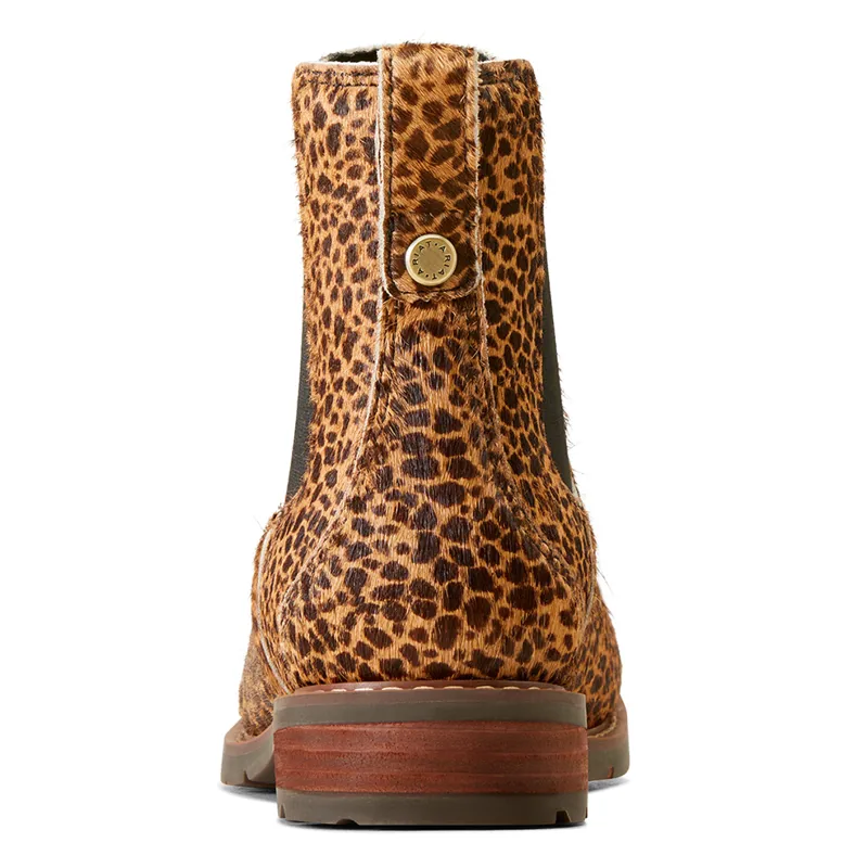 Ariat Wexford Ladies Short Boots Cheetah Hair On