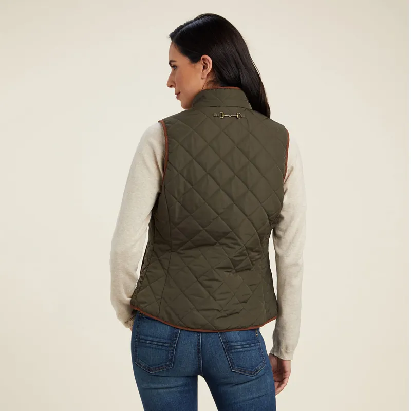 Ariat Country Woodside 2.0 Ladies Quilted Gilet - Earth-1