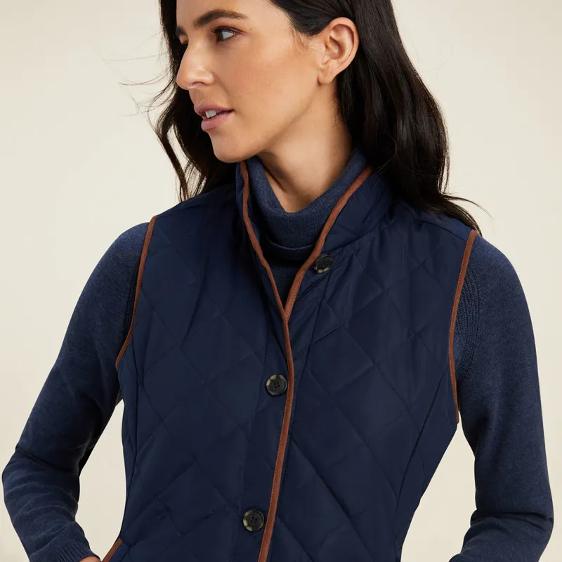 Ariat Country Woodside 2.0 Ladies Quilted Gilet - Navy-3