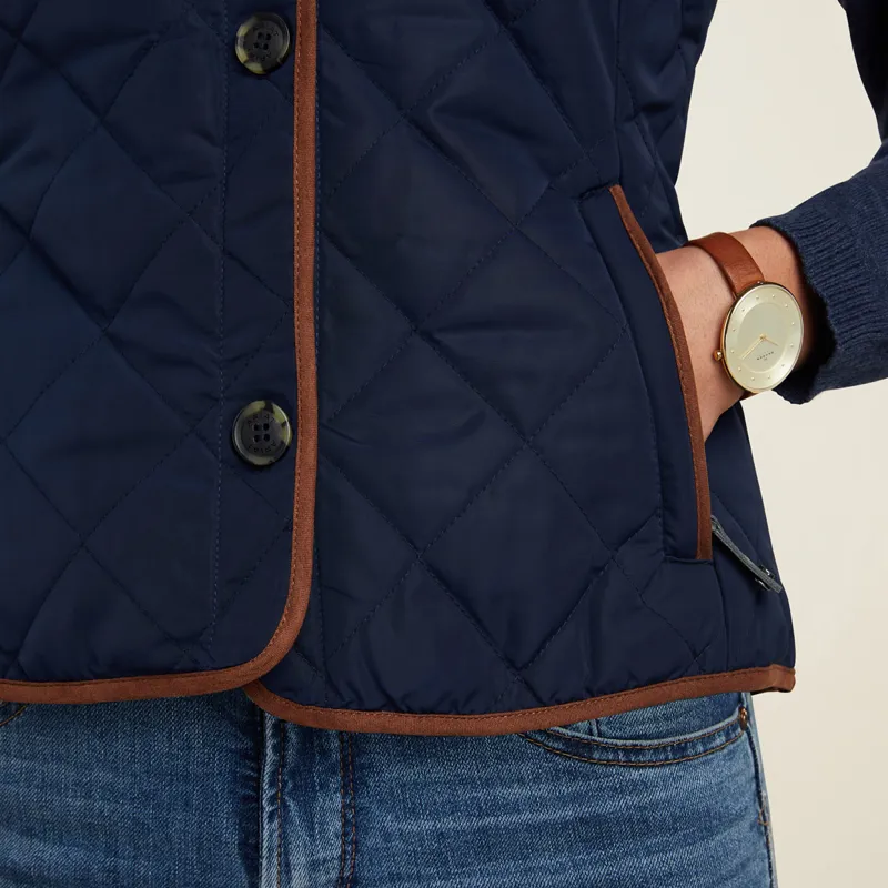 Ariat Country Woodside 2.0 Ladies Quilted Gilet - Navy-4