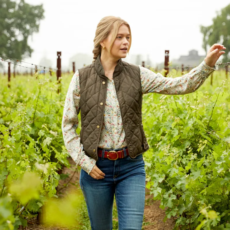 Ariat Country Woodside Ladies Quilted Gilet - Earth-7