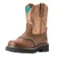 Ariat Gembaby Ladies Western Boots - Distressed Brown/Copper Metallic
