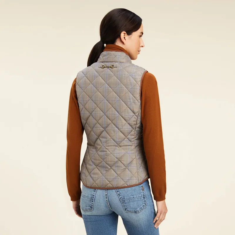 Ariat Country Woodside 2.0 Ladies Quilted Gilet - Glen Plaid-1