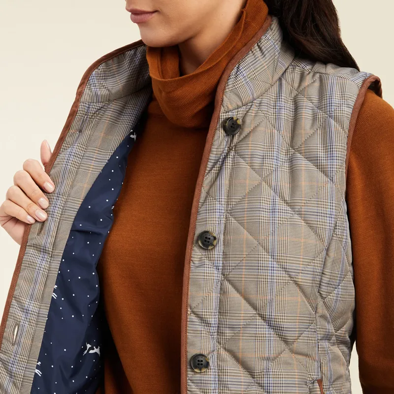Ariat Country Woodside 2.0 Ladies Quilted Gilet - Glen Plaid-4