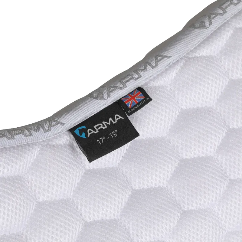 Arma Air Motion Luxe 3D Mesh Saddlecloth - White-3