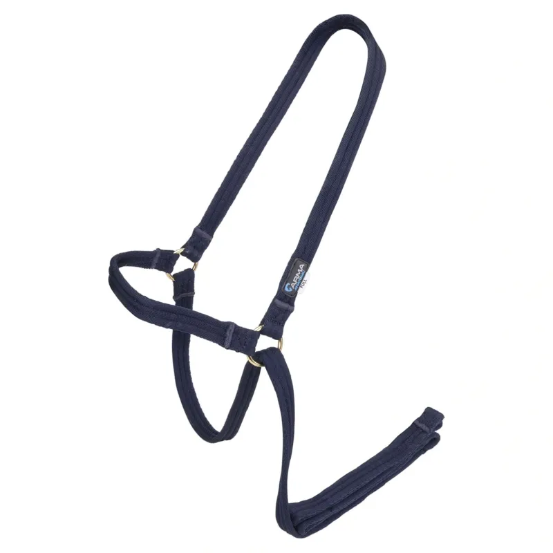 ARMA Cushion Web Headcollar and Leadrope - Navy