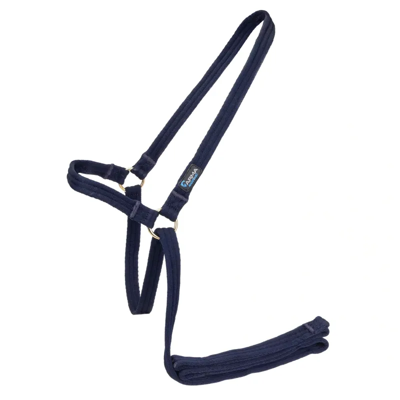 ARMA Cushion Web Headcollar and Leadrope - Navy-1