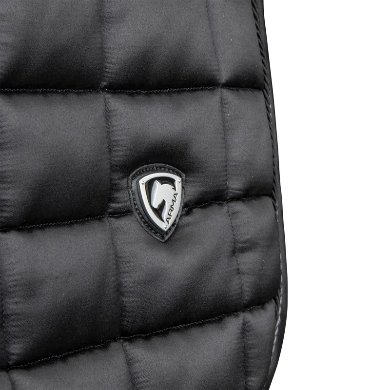 ARMA Eltar Satin Dressage Saddlecloth - Black-3