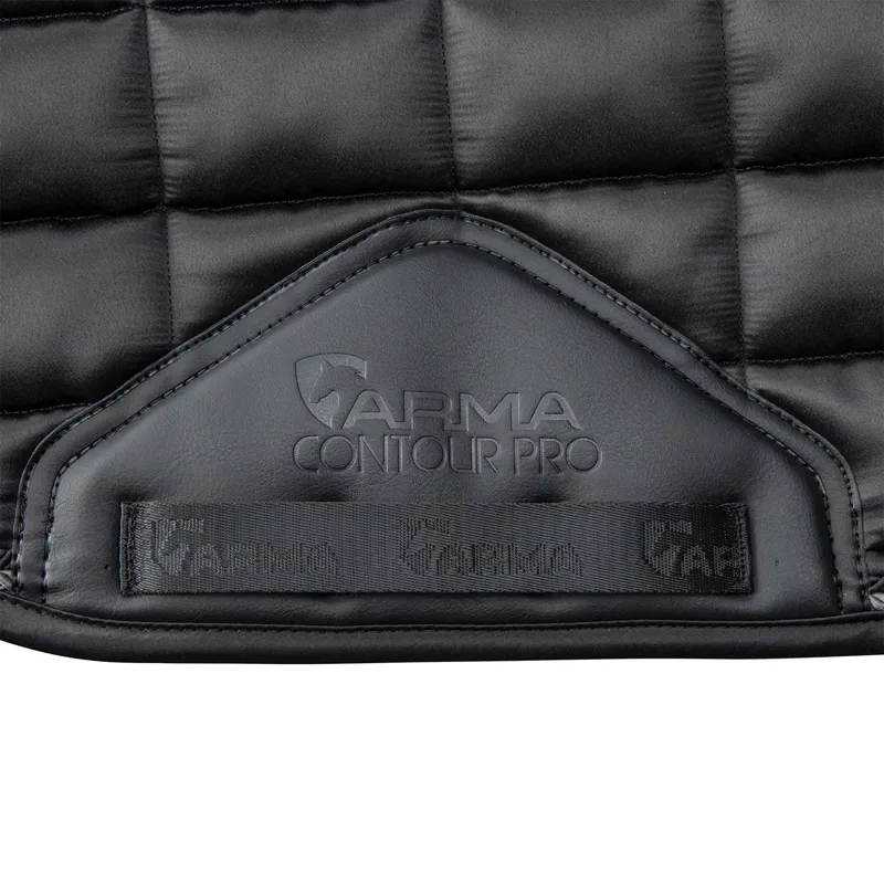 ARMA Eltar Satin Dressage Saddlecloth - Black-2