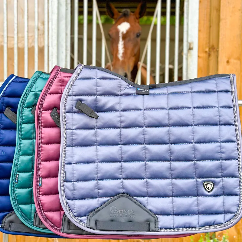 ARMA Eltar Satin Dressage Saddlecloth - Black-6