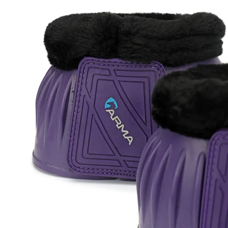 ARMA Fleece Topped Overreach Boots - Purple-1