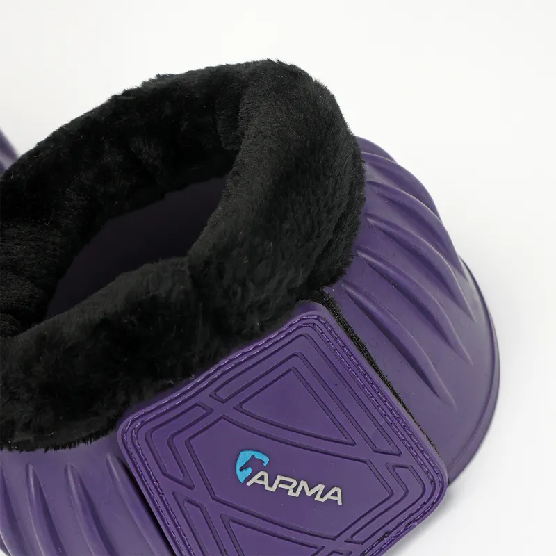 ARMA Fleece Topped Overreach Boots - Purple-2