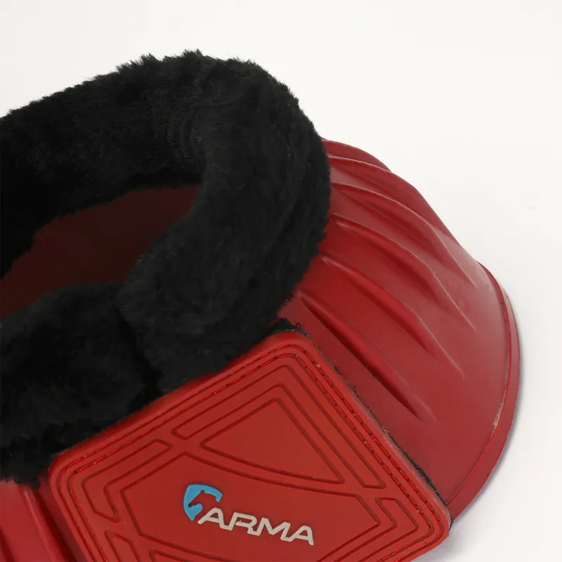 ARMA Fleece Topped Overreach Boots - Red-2