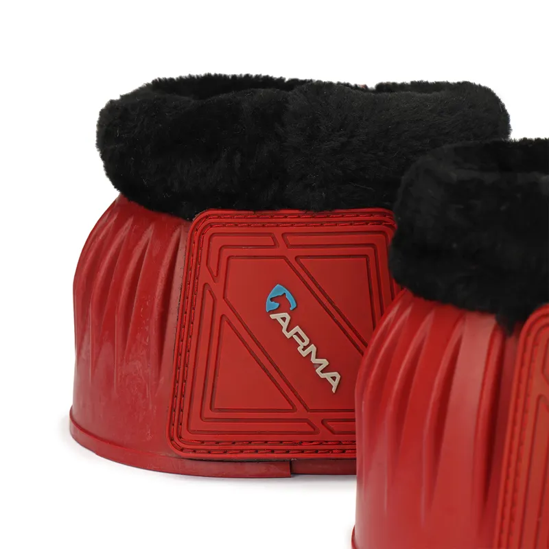 ARMA Fleece Topped Overreach Boots - Red-1